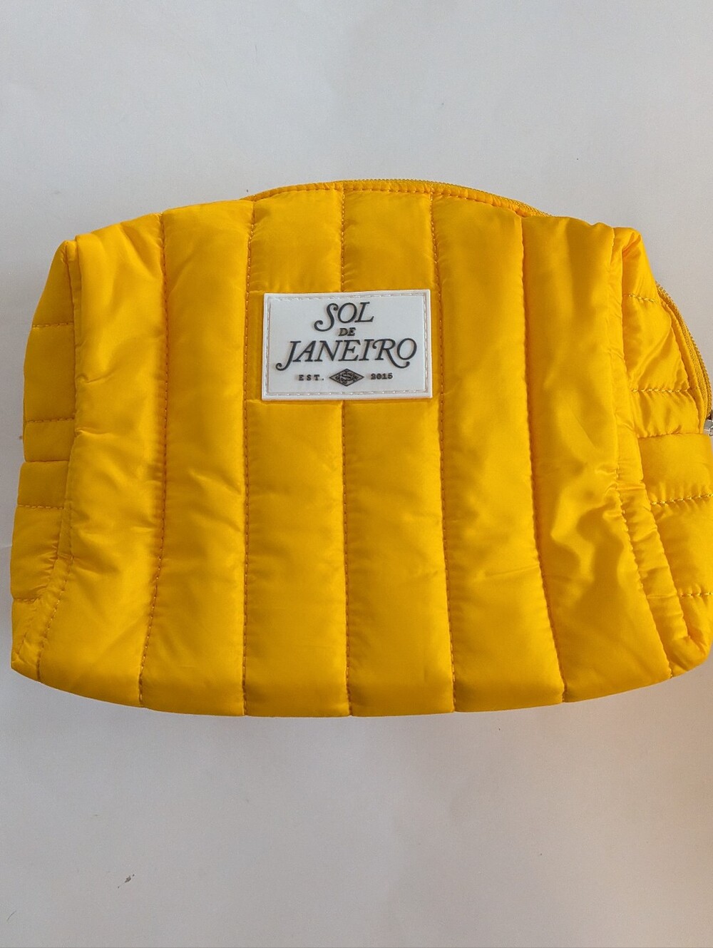 Sol de Janeiro Yellow Cosmetic Bag Or Toiletries Pouch
